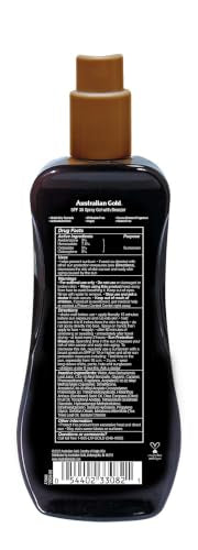 Australian Gold SPF 30 Spray Gel Sunscreen with Instant Bronzer, 8 oz