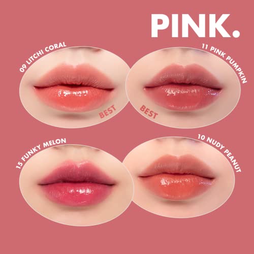 rom&nd Juicy Lasting Tint #23 Nucadamia - K-Beauty Nudy Red Brown Lip Stain for Pure Bare Juicy Glossy Finish | Hydrating, Long-Lasting & Fruit-Inspired Korean Lip Tint