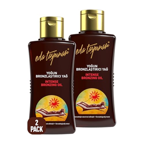 Eda Taspnar Fast Tanning Oil SPF 0 - 2 Pack Travel Size Deep Bronze Glow