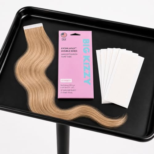 Big Kizzy Double Sided Hair Extension Tape - 72 Tabs, Extra Hold