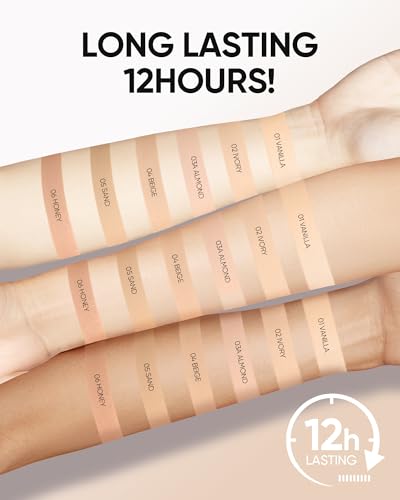 SKINTIFIC Cushion Foundation - Full Coverage, Waterproof, Oil-Control