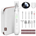 Cordless Electric Nail File Drill with LED Light & 10 Accessories