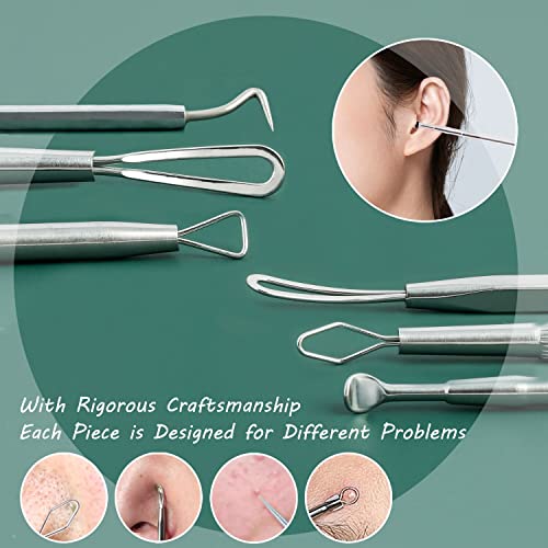 Blackhead Remover Kit 16 PCS Pimple Extractor Tool Set