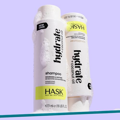 HASK Hydrate + Coconut Oil Shampoo & Conditioner Set - 16oz