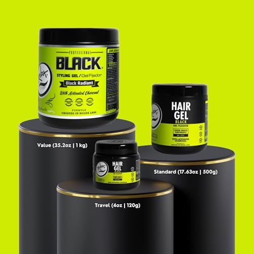 Rolda Black Hair Gel for Men - Medium Hold Wet Look