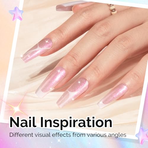 MelodySusie Pink Holographic Gel Nail Polish - 0.5oz UV/LED