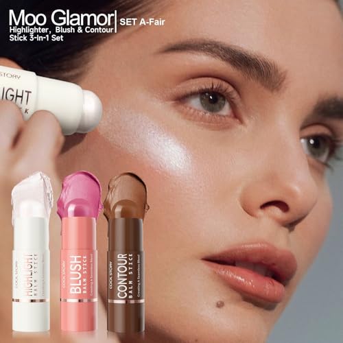 3-in-1 Highlighter, Blush & Contour Stick Trio Set