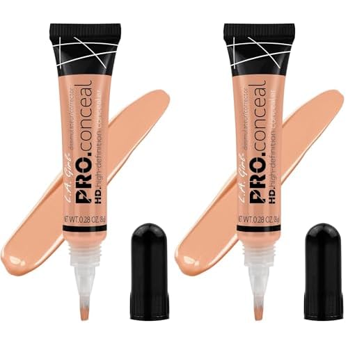 L.A. Girl Pro Conceal HD Concealer, Classic Ivory, 0.28 Ounce (Pack of 2)