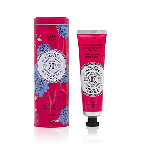 La Chatelaine Shea Butter Hand Cream Sweet Almond 70ml Gift Tin Made in France