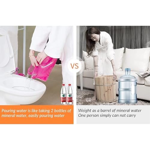 Movable Foot Soaker, Portable Feet Soaking Tub Massage Foot Bath Shoes, Bath Massager Basin Pedicure Feet Spa Shoes for Thermal Massage to Promote Blood Circulation (Large, Blue)