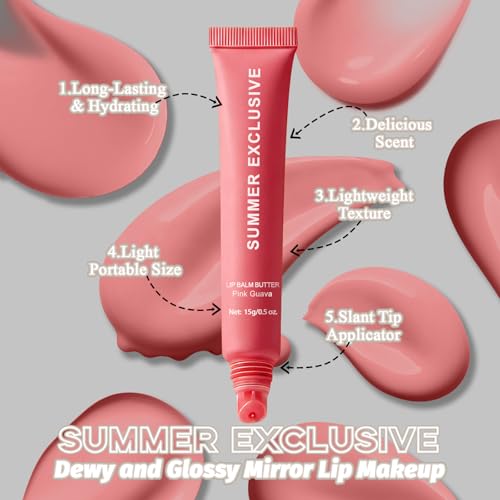 Summer Tinted Lip Balm Butter Set - 5 Pack, 0.5 Oz