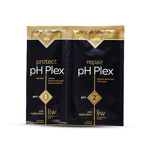 LIW pH Plex Relaxer Steps 1 & 2 Hair Treatment Sachet