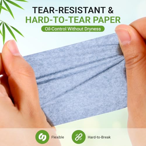 Bamboo Charcoal Oil Blotting Sheets - 1000 Sheets