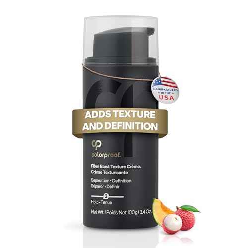 Colorproof Fiber Blast Texture Cr?me 3.4 Fl. Oz. Hydrating, Non-Greasy Hair Texture Cream with Lychee & Melon Scent, Travel Size Styling Cream