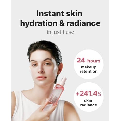 Delere Caviar Glow Soothing Mist | Korean Glass Skin Spray Serum with 5% Caviar & Squalane - Instant 3-Second Radiance & Makeup Setting ? Anti-Aging Collagen Booster for Sensitive Skin, 3.4oz