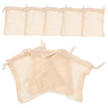 8pc Cotton Mesh Soap Storage Bags with Drawstring