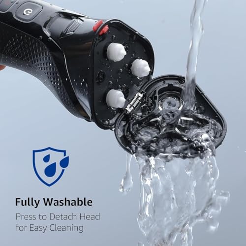 Cordless Electric Razor for Men: 3-in-1 Electric Shavers for Men - IPX7 Waterproof & Precision Blades - Turbo Speed Travel Kit for Beard Nose Sideburns