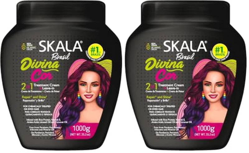 SKALA Divina Cor 2-in-1 Treatment Cream & Leave-In Conditioner for Dyed Hair - 1000g