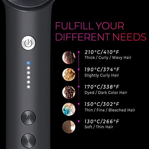 TYMO Ring Hair Straightener Brush | 5 Heat Settings & 20s Fast Heating