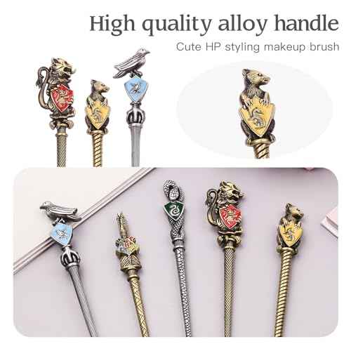 ¡¼2 Color Options¡½Harry Makeup Brushes Gift Set for Women Girls,Potter Makeup Brushes, Bronze Metal Makeup for Eyeshadow Eyeliner Blending Lip, Brushes Holder Not Included