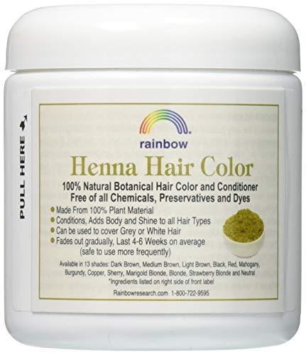 RAINBOW RESEARCH HENNA,PERSIAN LIGHT BROWN, 4 OZ Pack of 2