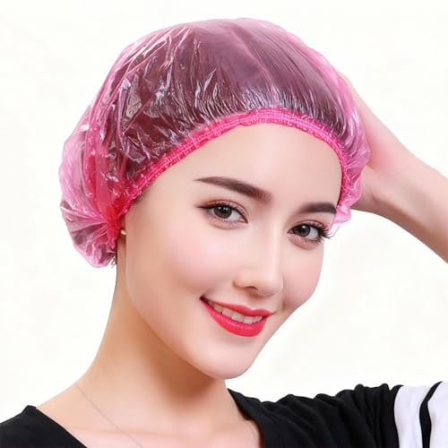 200 Pack Disposable Shower Caps Waterproof Elastic Hair