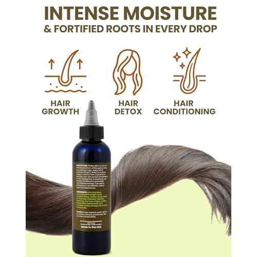 Healthy Hair Oil & Scalp Oil ? Hair Oils for Hair Growth with Organic Coconut Oil, Peppermint, Tea Tree, Jojoba, Rosemary for Hair Growth & Lavender Oil ? 4 oz