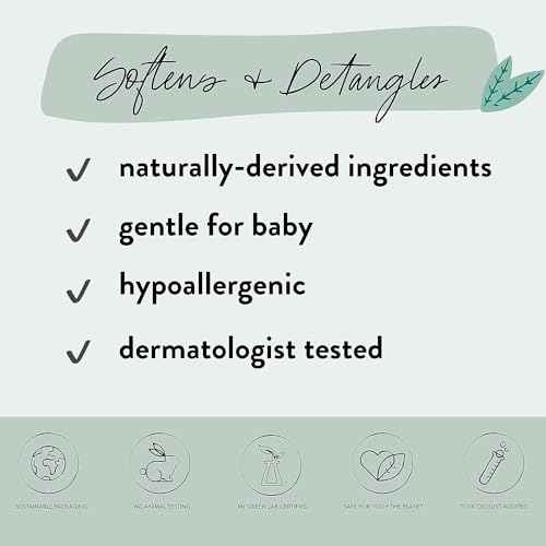 The Honest Company Fragrance-Free Conditioning Hair Detangler Tear-Free Hypoallergenic Leave-In Conditioner and Fortifying Spray for Sensitive Skin 4 fl oz