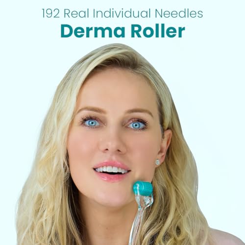 Gin Amber Beauty Derma Roller for Face ? Stainless Steel ? Skincare Tool for Even Product Application and Refined-Looking Skin