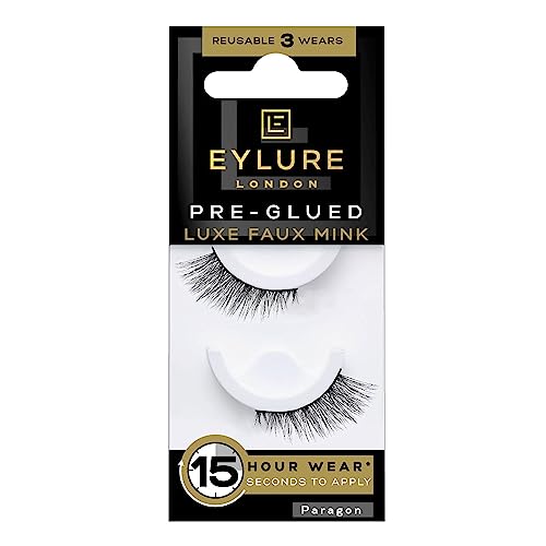 Eylure Pre-Glued False Eyelashes, Luxe Faux Mink Paragon