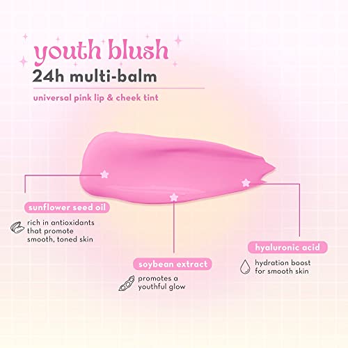 The Cr?me Shop YOUTH BLUSH 2-In-1 Lip & Cheek Multi-Balm - Made in Korea - Pink Lip and Cheek Stick