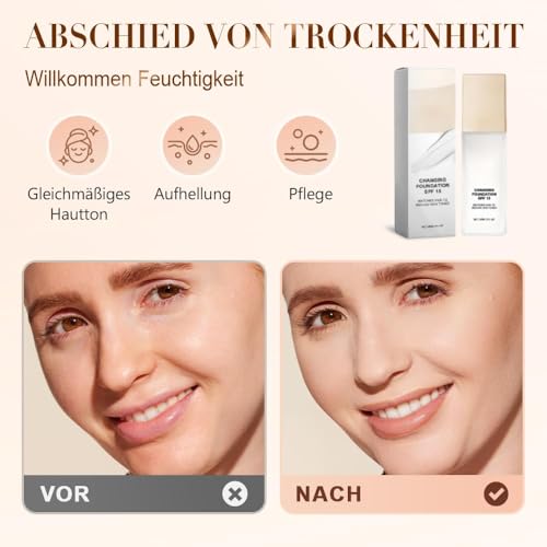 Color Changing Foundation for Mature Skin - Lightweight Concealer