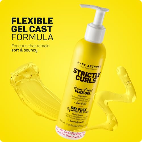 Marc Anthony Strictly Curls Define & Hold Flex Hair Gel, 8 oz - Frizz Taming