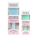 Tangle Teezer Fine & Fragile Detangler Hairbrush Duo, Eliminates Knots & Reduces Breakage, Large & Travel-Size, Blue & Mint