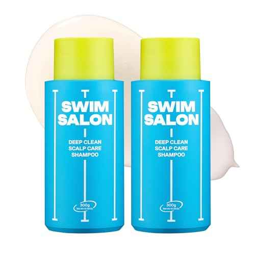 Chlorine Removing Shampoo for Swimmers | Vitamin C | Clarifying & Hydrating | Free of Sulfates, Silicones, Parabens (10.58 oz / 300g, Pack of 2)