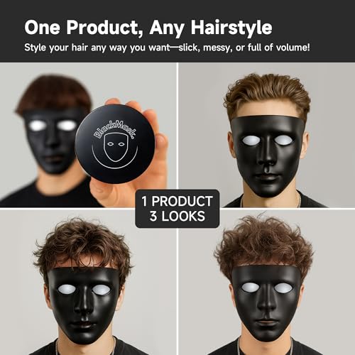 BlackMask Hair Clay for Men - Matte Finish Strong Hold