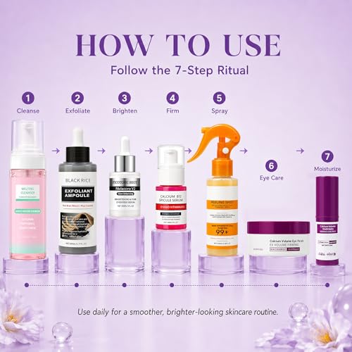 Elarenne Facial Care Kit - Cleanser, Serums, Balm & Eye Patches