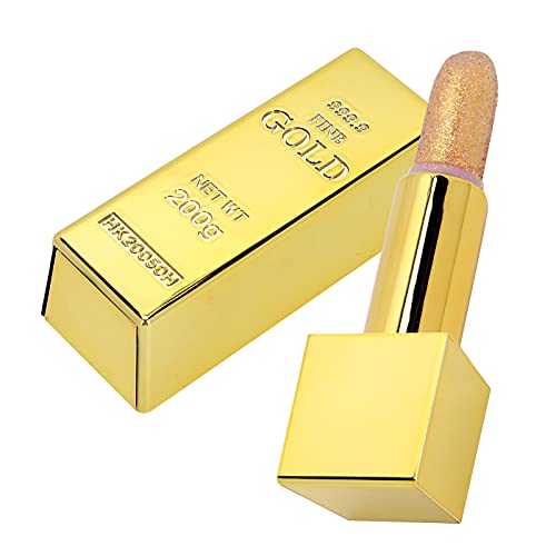 Sparkle Gold Bar Lipstick - Waterproof Long-Lasting Shimmer