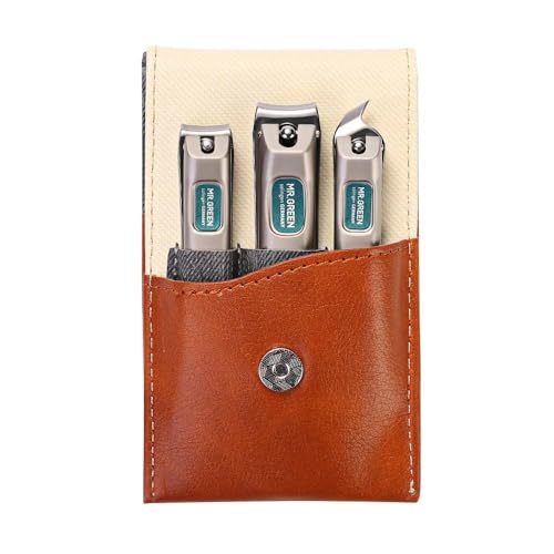 Nail Clippers Set - 3pcs Stainless Steel Manicure Kit for Travel