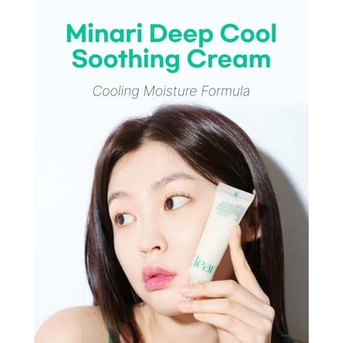 Minari Cool Soothing Cream for face ? K-Beauty Hydrating & Moisturizer with Korean Water Parsley, 30ml/1.01oz