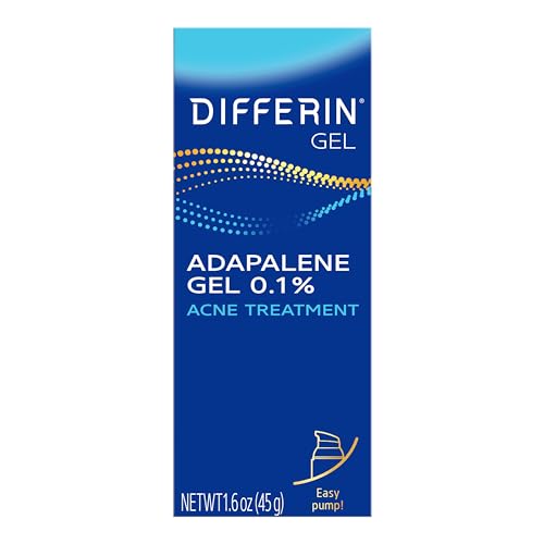 Differin Acne Retinoid Treatment Gel, 0.1% Adapalene, 45g Pump