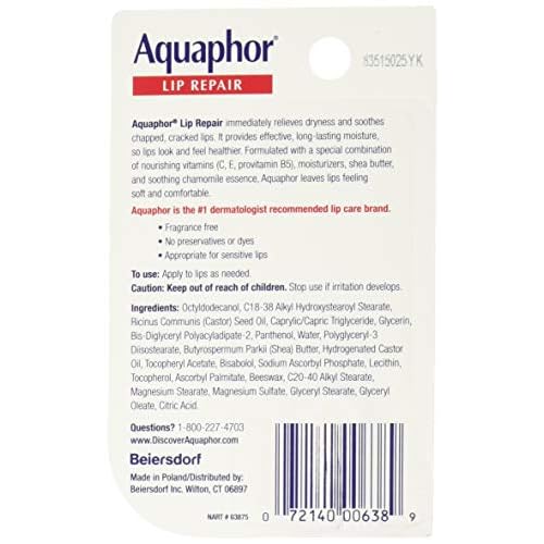 Aquaphor Lip Repair 0.35 oz (Pack of 8)