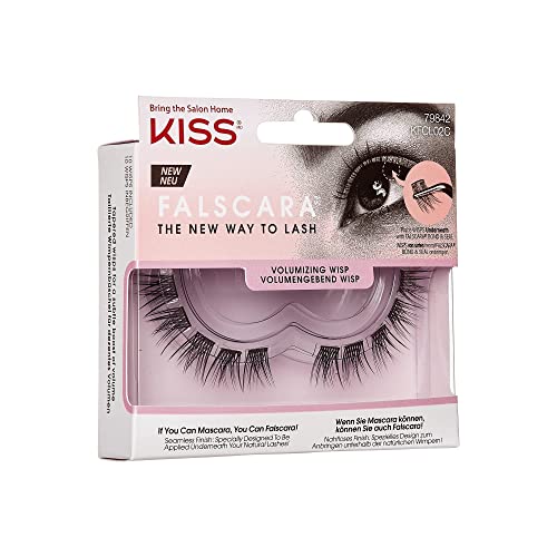 KISS Falscara DIY Eyelash Extensions - Reusable Lash Wisps Pack of 10