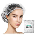 Disposable Shower Caps 30 Pack - Waterproof Hair Covers for Travel & Spa - 17.3 Inches, Thick & Durable, Unisex