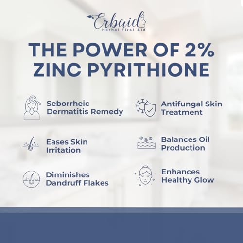 Pyrithione Zinc Soap Bar for Face & Body, 4oz | 2% ZnP Bar Soap Skin Repair Cleanser for Acne, Rosacea, Eczema, Dermatitis, Psoriasis, Itching | Cleansing, Calming Zinc Facial Wash Made in USA