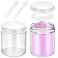 2 Pack 8oz Glass Jars with Lids & Spatulas