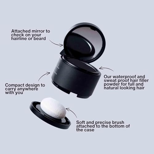 Hair Filler Powder - Instant Volume & Scalp Coverage Black