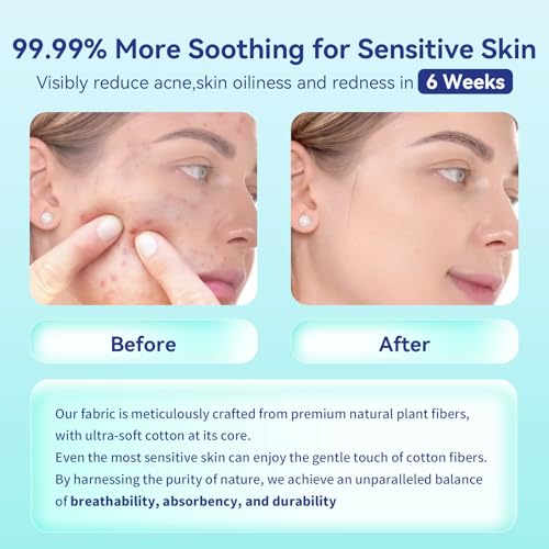 Ditoi Disposable Face Towels XL, Soft Cotton Facial Cleansing Cloths, Dry Face Towelettes for Makeup Removal, Sensitive Skin & Daily Skin Care, 300 Count (6 Pack)