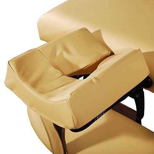 Master Massage Patented Memory Foam Ergonomic Dream Face Cushion Pillow Headrest, Cream