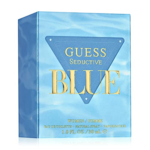 GUESS Seductive Blue Eau de Toilette Perfume Spray for Women, 1.0 oz